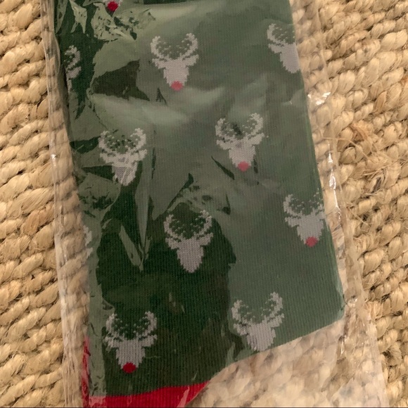 Christmas stocking stuffer: Tie Bar reindeer holiday socks NWT - Picture 3 of 5